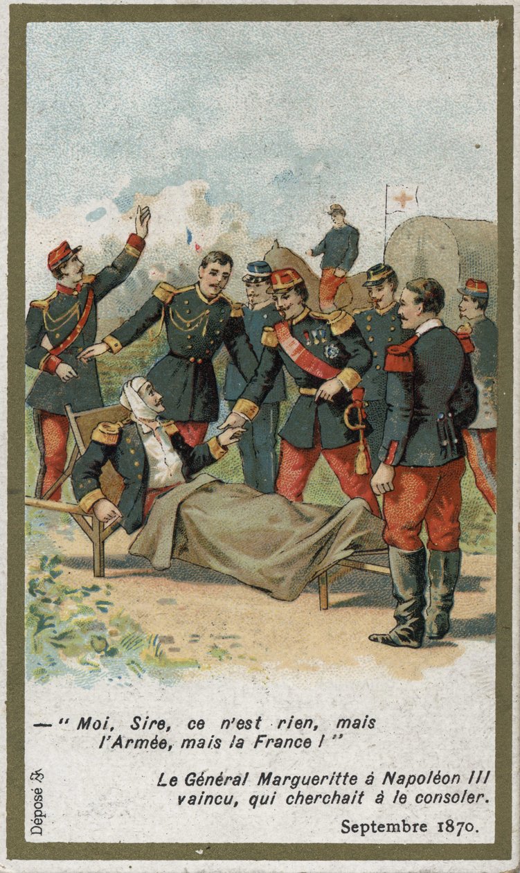 General Jean Auguste Margueritte blev dødeligt såret under slaget ved Sedan den 2. september af French School