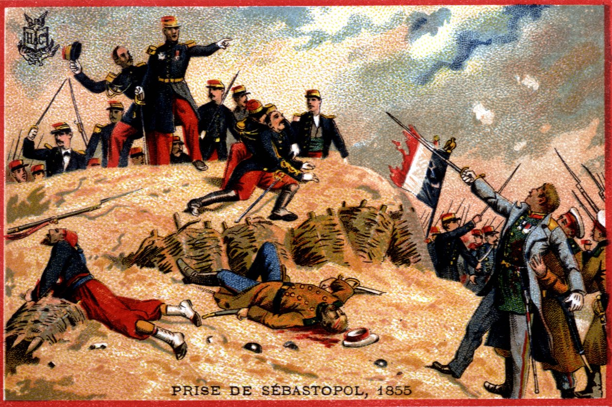 General Pelissier ved erobringen af Sevastopol af French School
