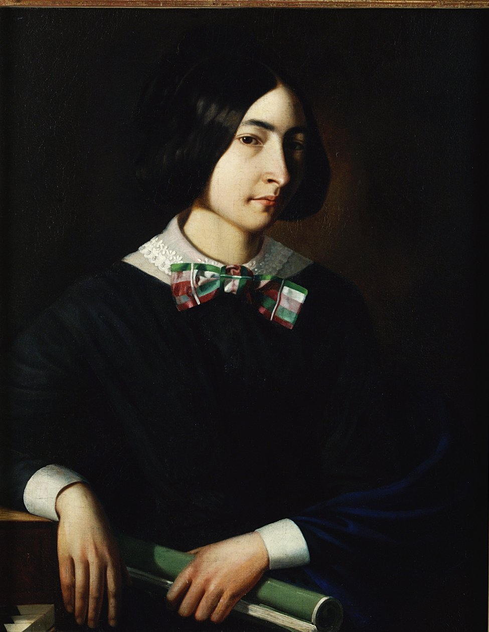 George Sand (1804-76) af French School