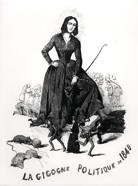 George Sand, den politiske stork, fra 