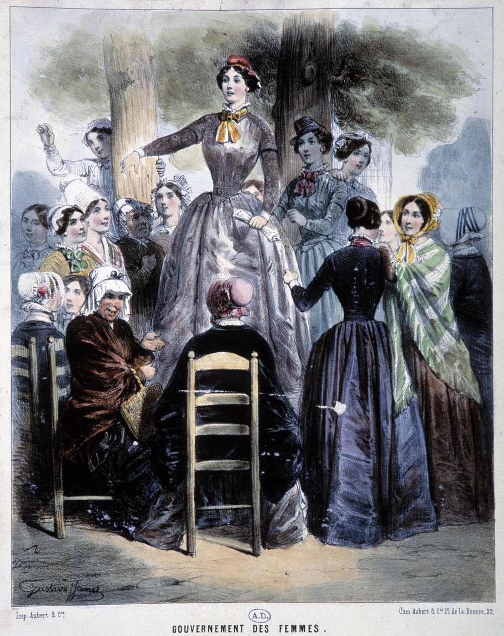 Kvinders regering, revolution i 1848 af French School
