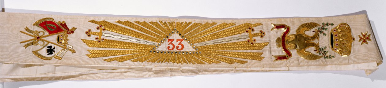 Grand Cordon af 33. grad af frimureri af prins Lucien Murat af French School