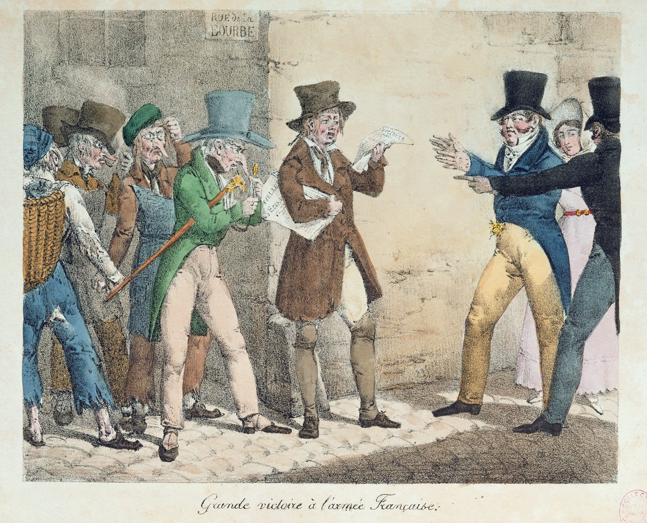 Den franske hærs store sejr, meddelelse om sejr i slaget ved Trocadero, september 1823 af French School