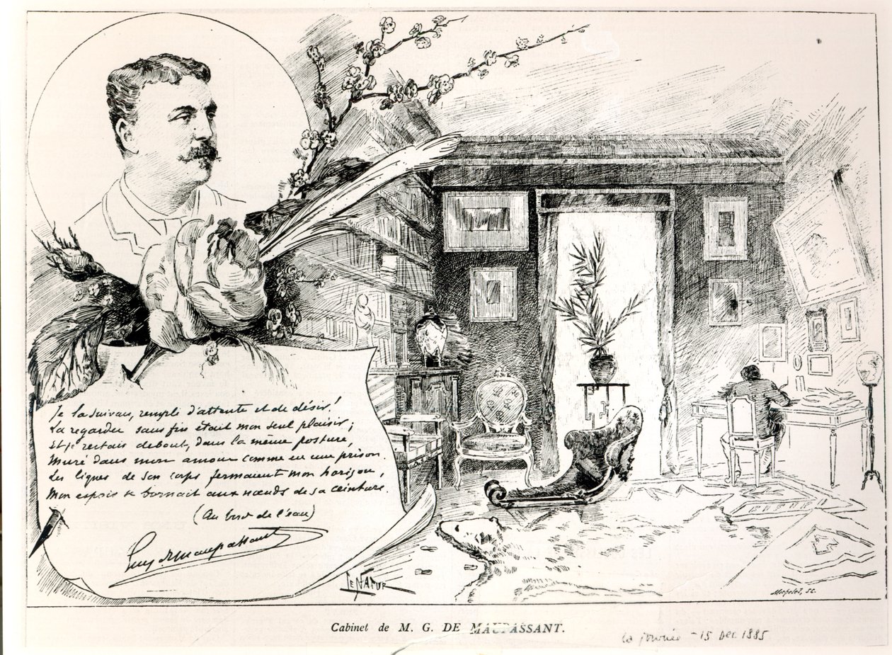 Guy de Maupassant (1850-93) og hans studie af French School