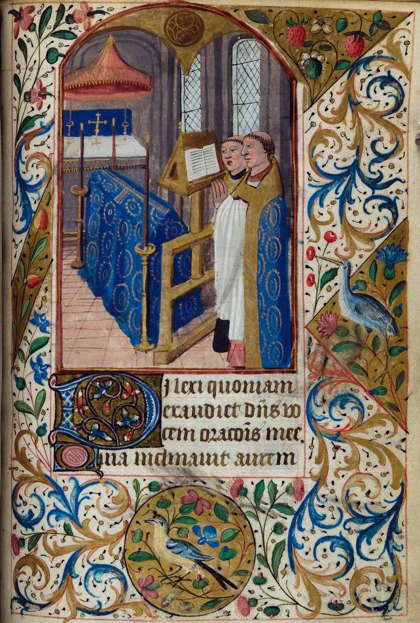 H/L-3-3 fol. 108r Office of the Dead, fra Book of Hours, Use of Paris, midten af det 15. århundrede af French School