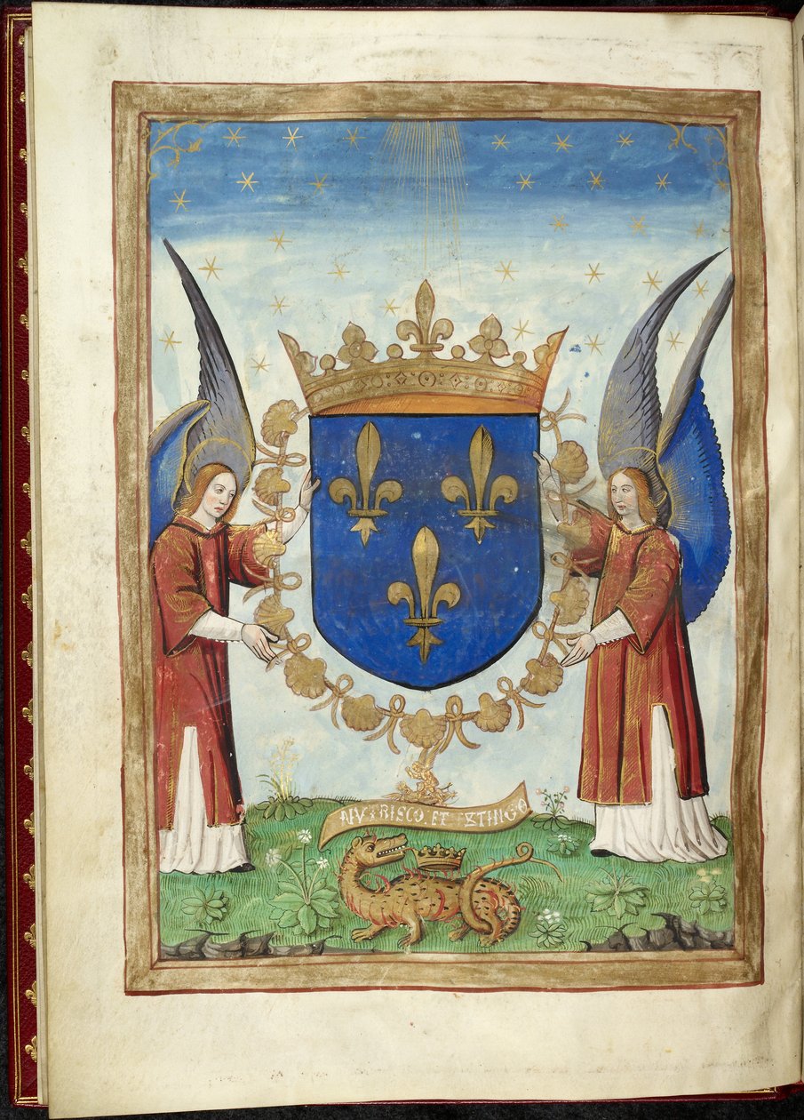 Harley 4939 f. 6v, Armorial-side fra History of the Wars of the Romans