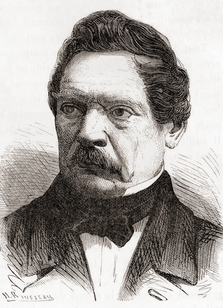 Henri-Gustave Delvigne, fra Videnskabens vidundere, udgivet ca. 1870 (gravering) af French School