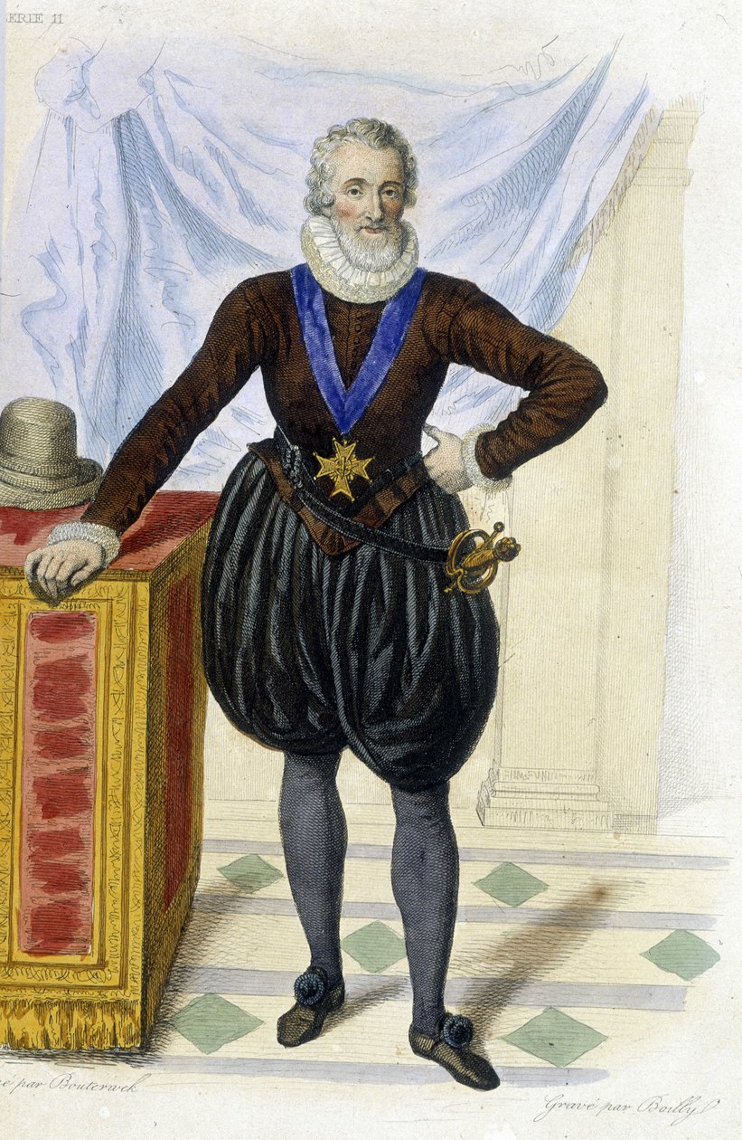 Henri IV (1553 - 1610) - i "" Le Plutarque francais "", red. Mennechet af French School