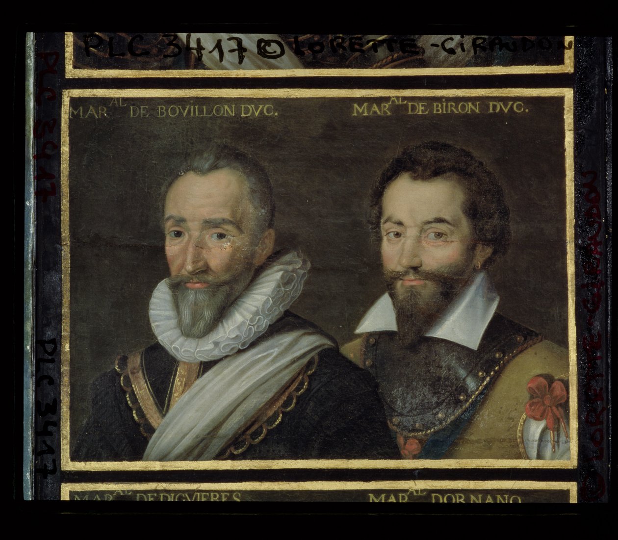 Henri de la Tour dAuvergne (1555-1623) hertug af Bouillon og Charles de Gontaut (1562-1602) hertug af Biron, 1617-38 af French School