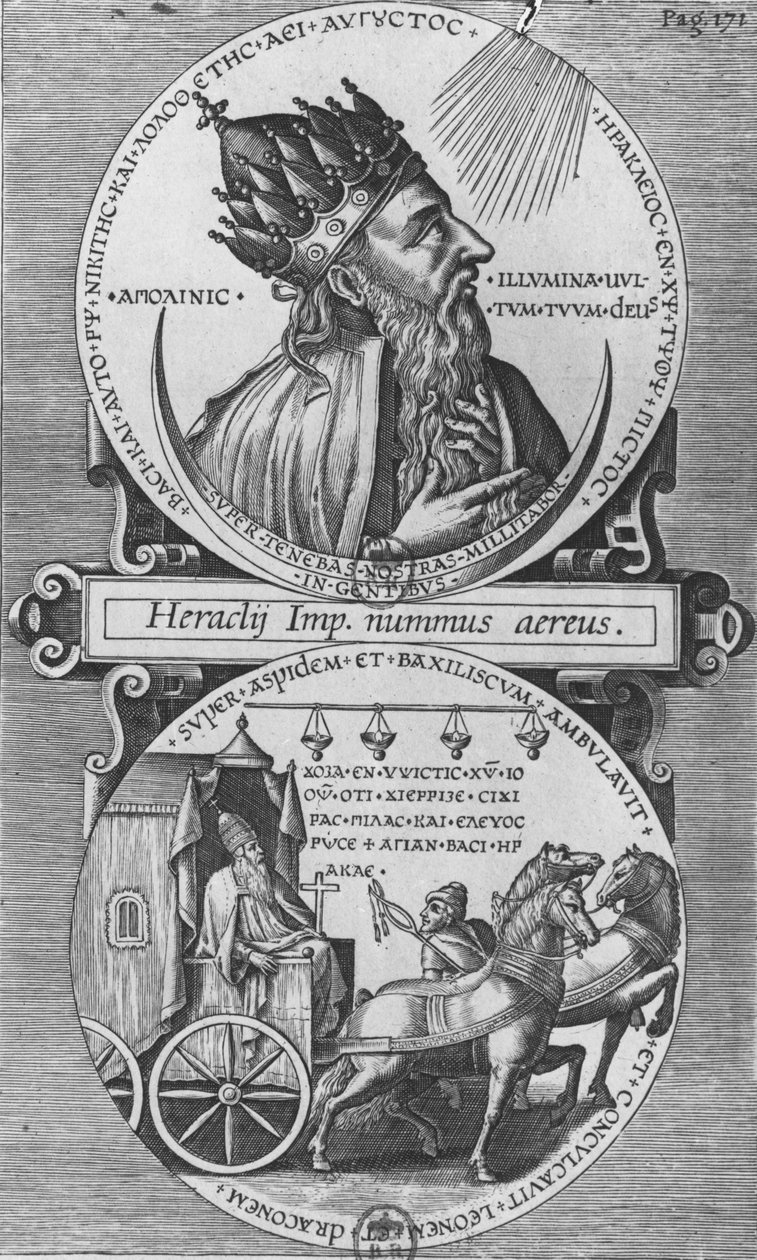 Heraclius (gravering) af French School
