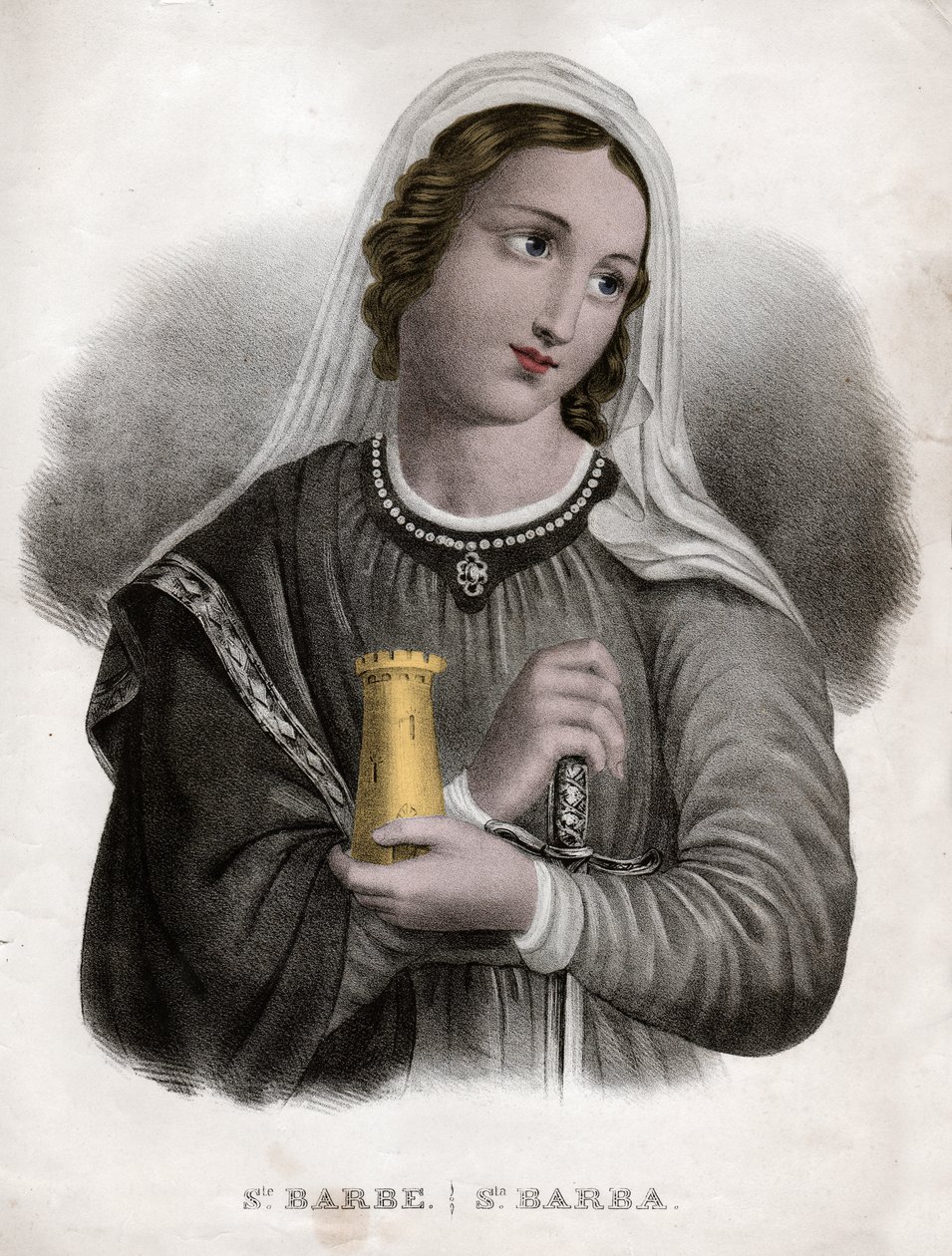 Hellig skæg. (gravering, ca. 1850) af French School