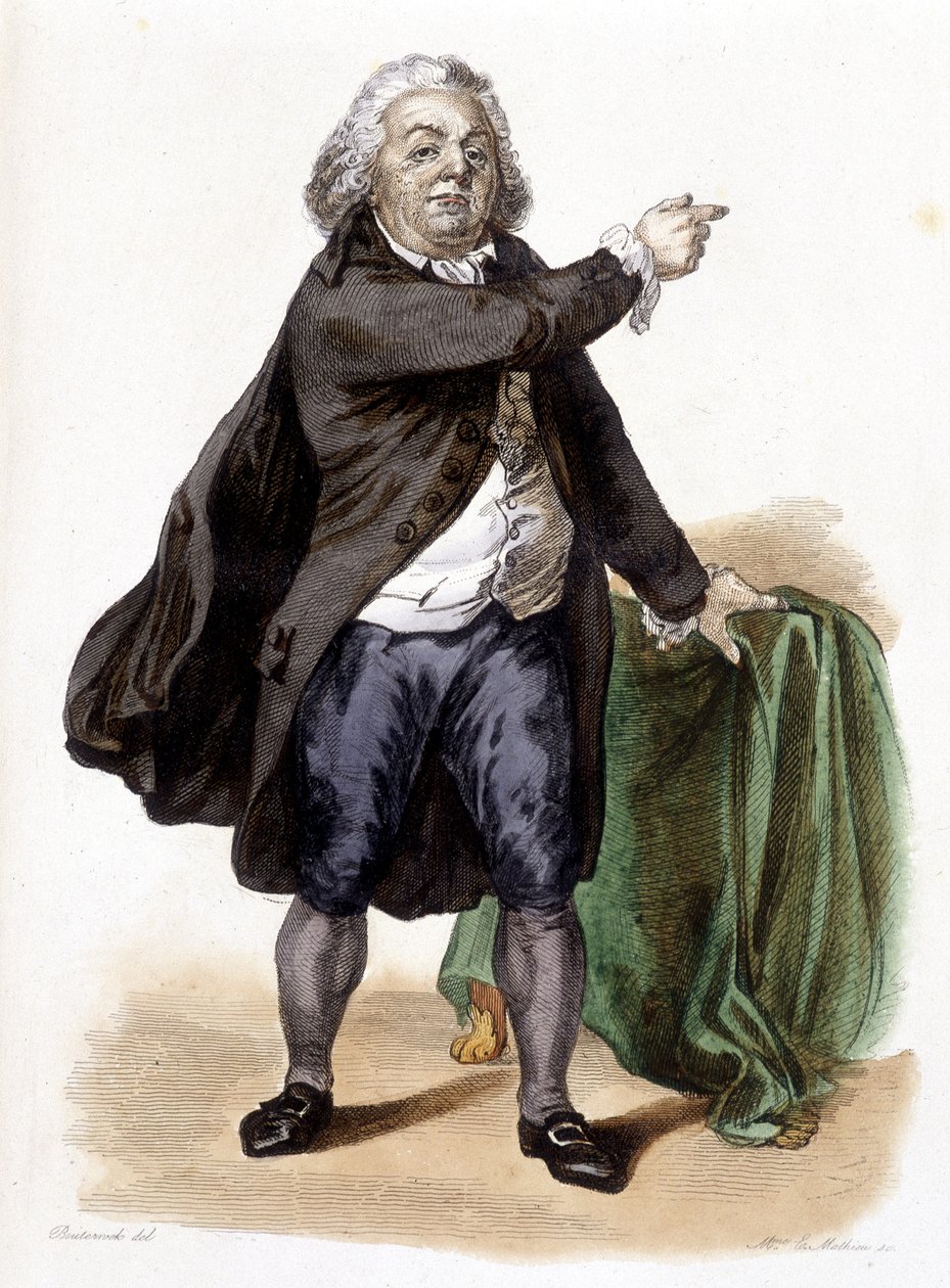 Honore Gabriel (Honore-Gabriel) Riqueti, greve af Mirabeau (1749-1791) - i "" Den franske Plutarch"" af Mennechet af French School