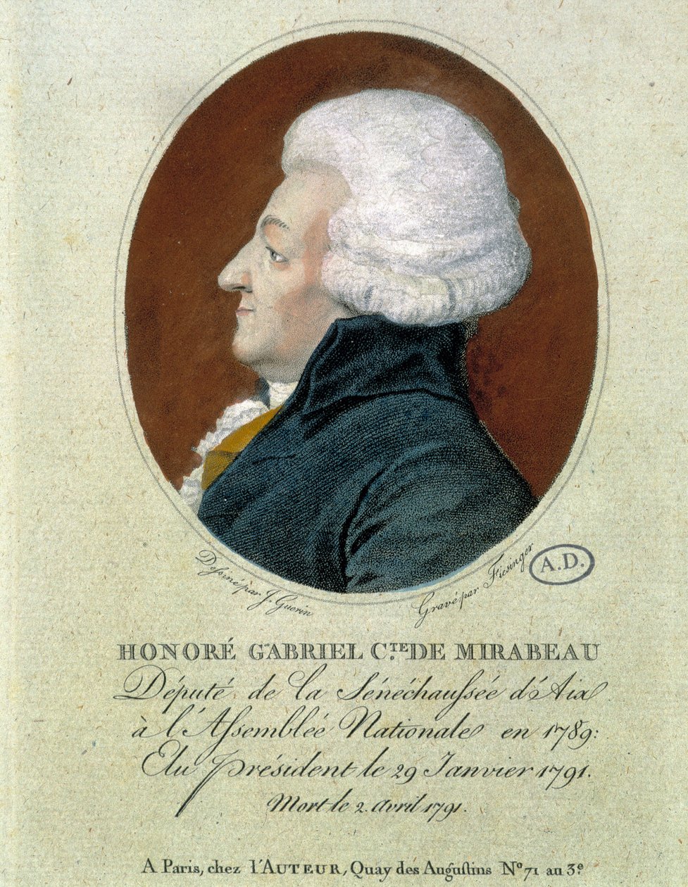 Honore Gabriel (Honore-Gabriel) Riqueti, greve af Mirabeau (1749-1791): deputeret fra Seneschaussée d