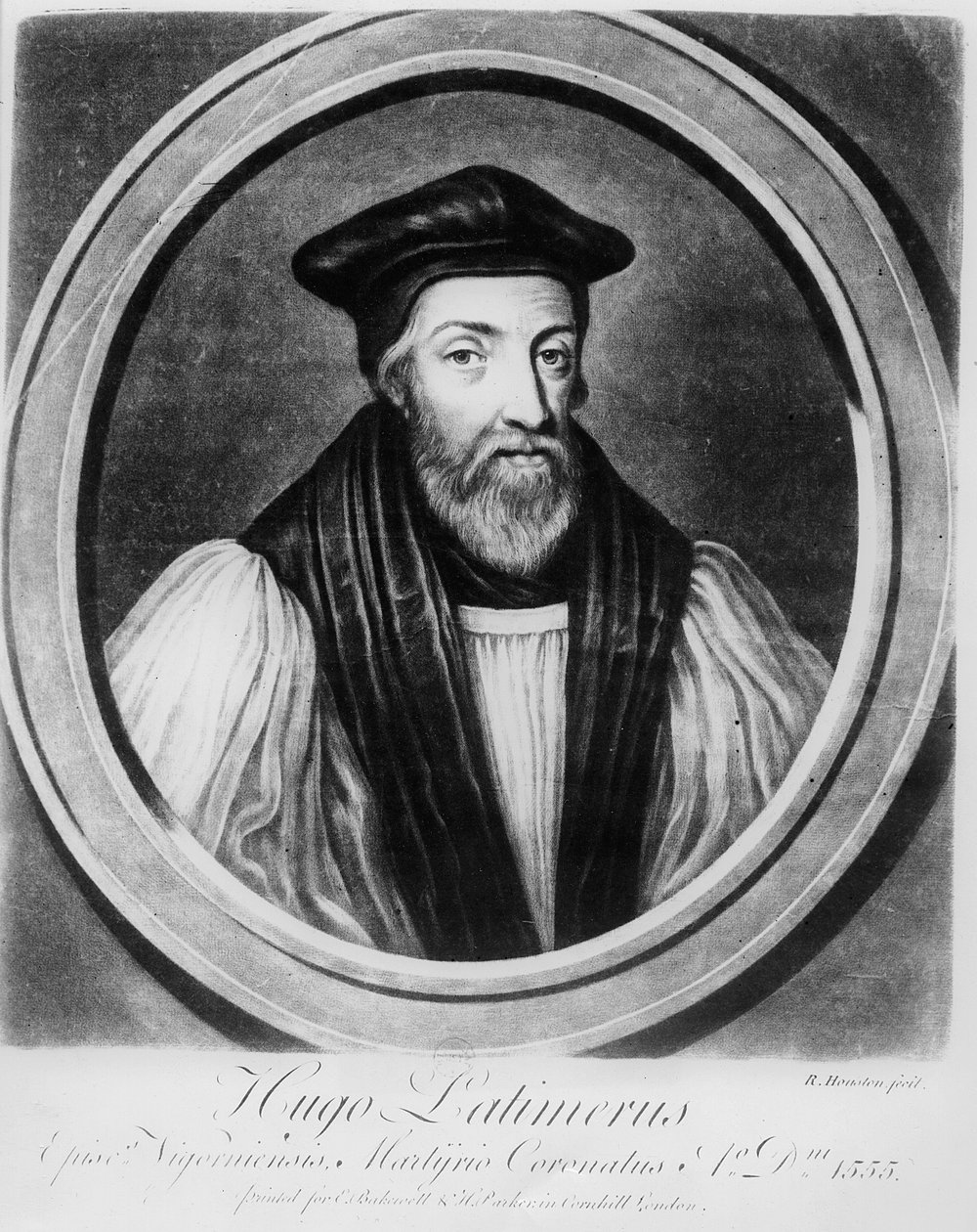 Hugh Latimer (litho) af French School