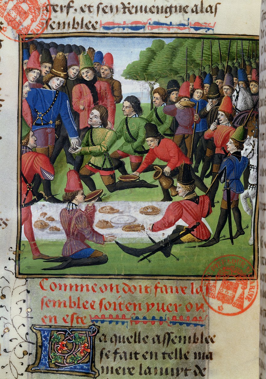 Jagtfrokost, fra Jagtbogen af ​​Gaston Phebus de Foix (1331-91) af French School