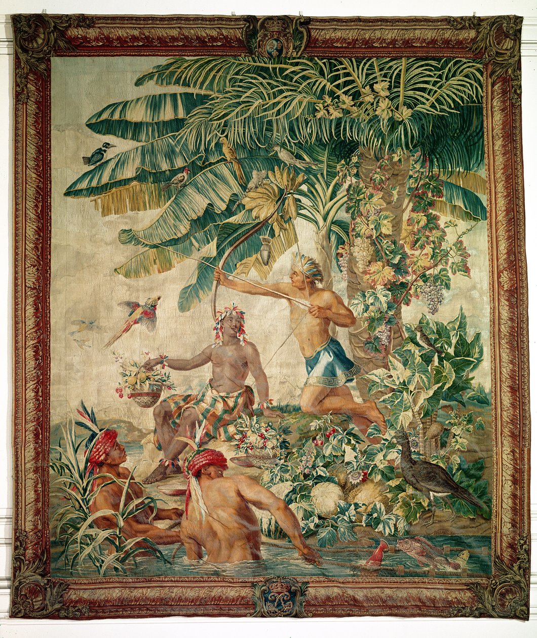 Jagt, fra New India Tapestry, Gobelin Workshop af French School