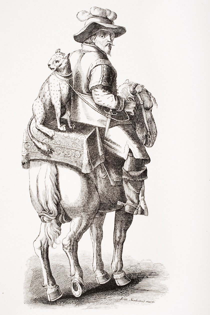 Jagt med en leopard, efter Jan Stradan (1523-1605), fra 