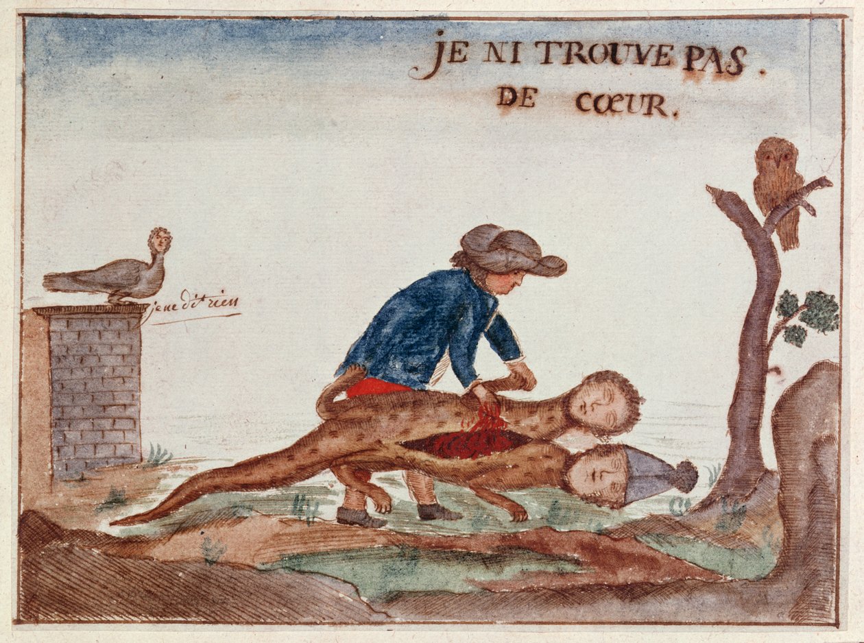 Jeg kan ikke finde noget hjerte, 1789 af French School