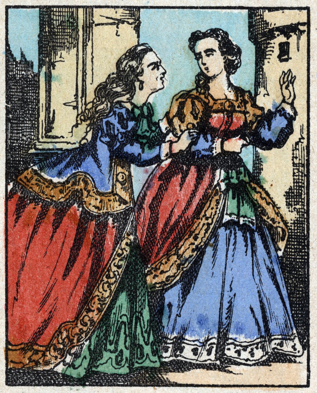 Illustration til "" Blåskæg"" af French School