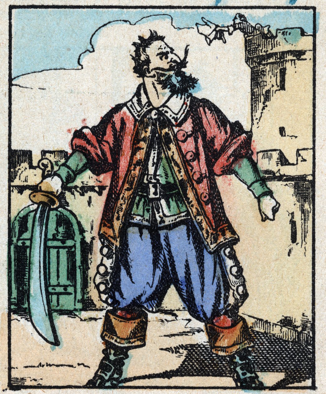 Illustration til "" Blåskæg"" af French School