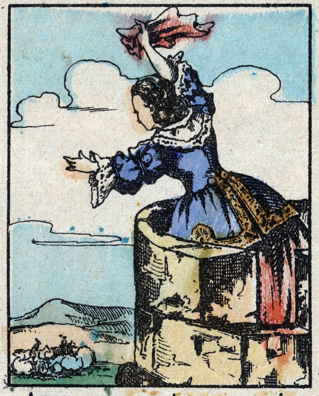 Illustration til "" Blåskæg"" af French School
