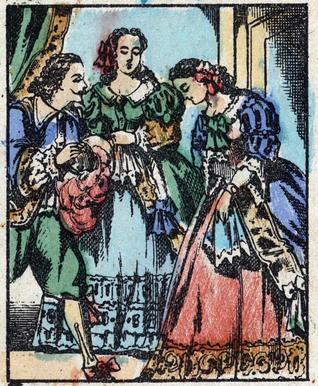 Illustration til "" Blåskæg"" af French School