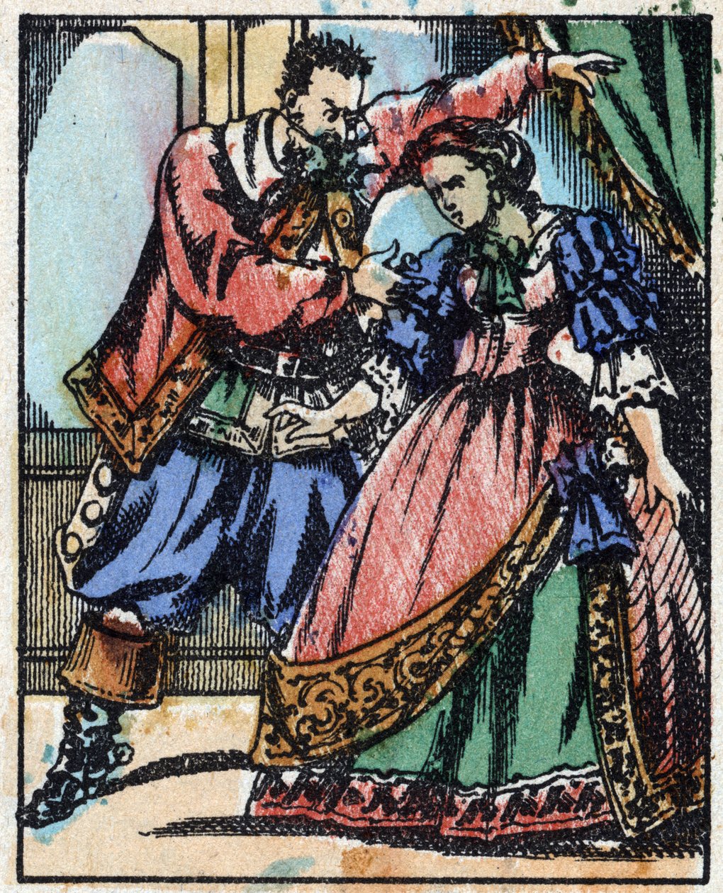 Illustration til "" Blåskæg"" af French School