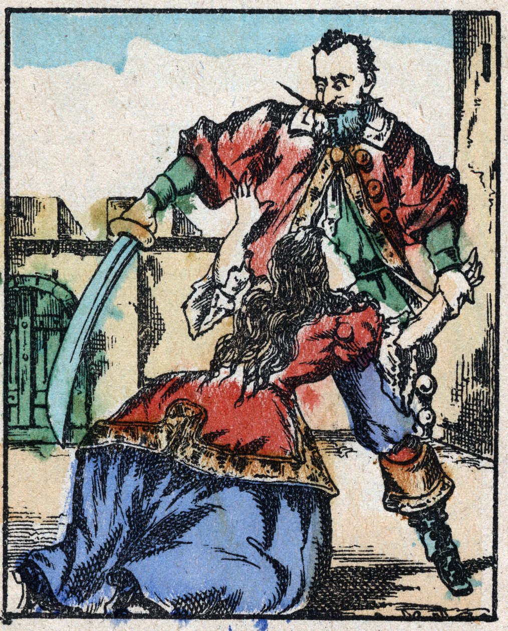Illustration til "" Blåskæg"" af French School