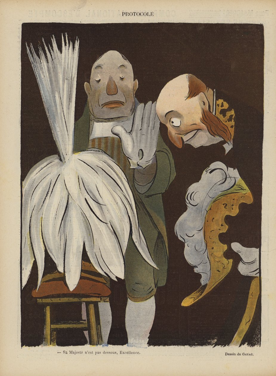 Illustration til Le Rire (farvelitografi) af French School