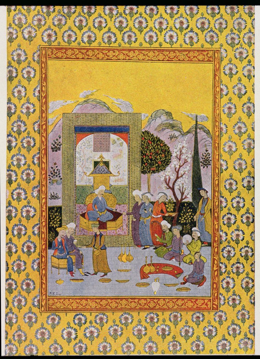 Illustration til The Arabian Nights, 1895 (farvegravering) af French School