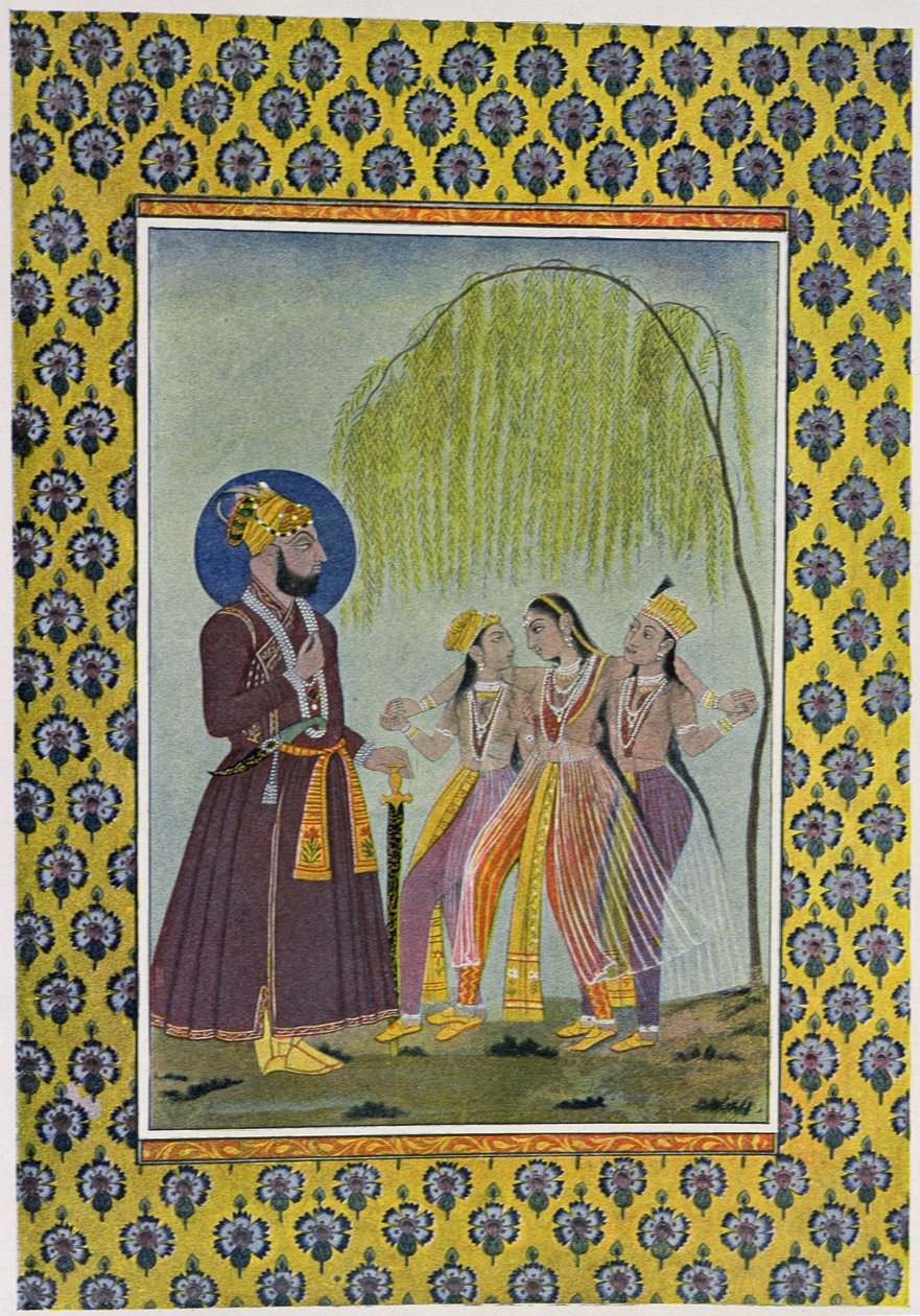 Illustration til The Arabian Nights, 1895 (farvegravering) af French School