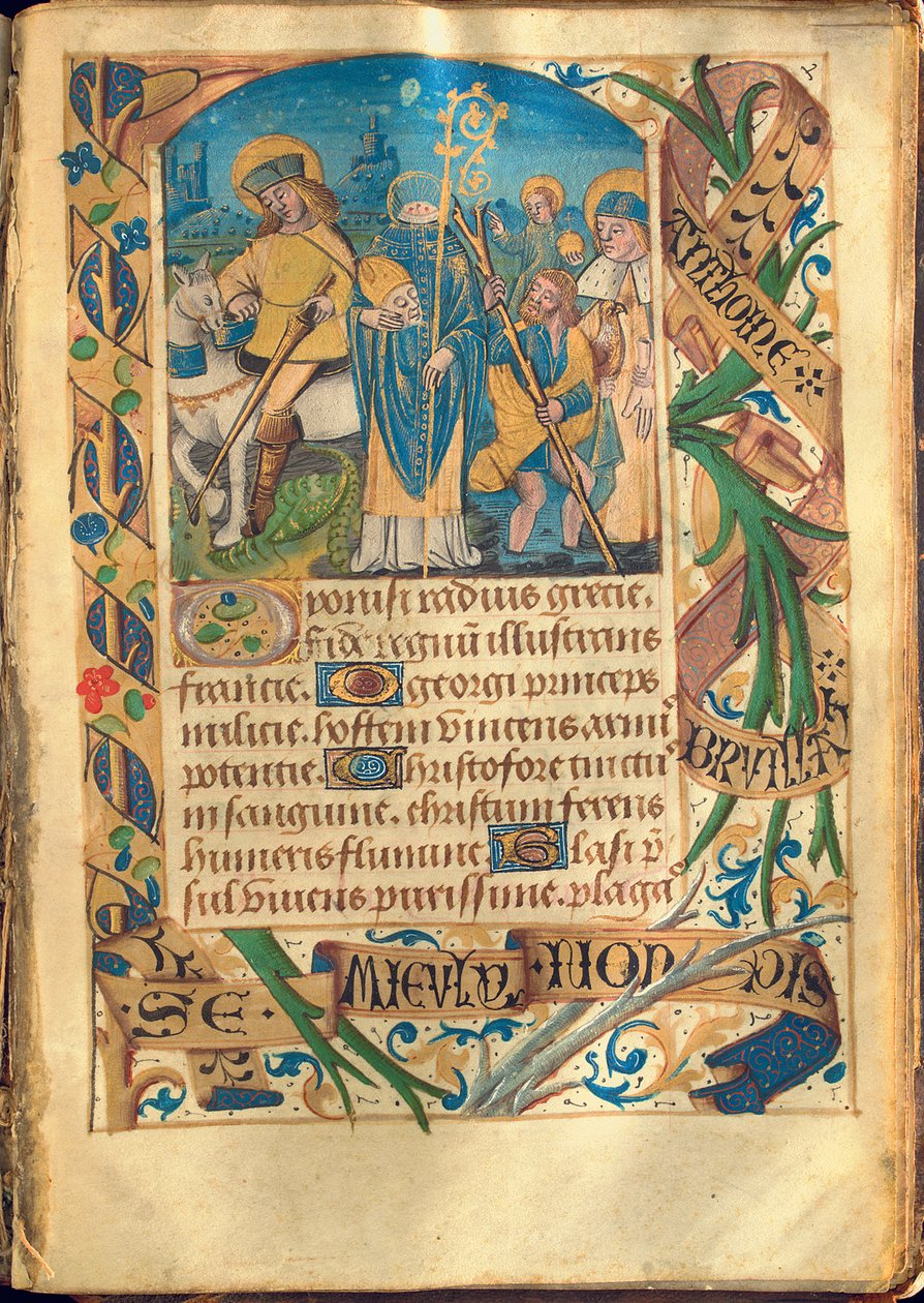Illustration fra "Timebog, Brug af Rom", c.1480 af French School