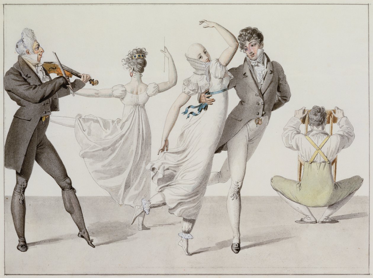 Illustration fra "Le Bon Genre", c.1810 af French School