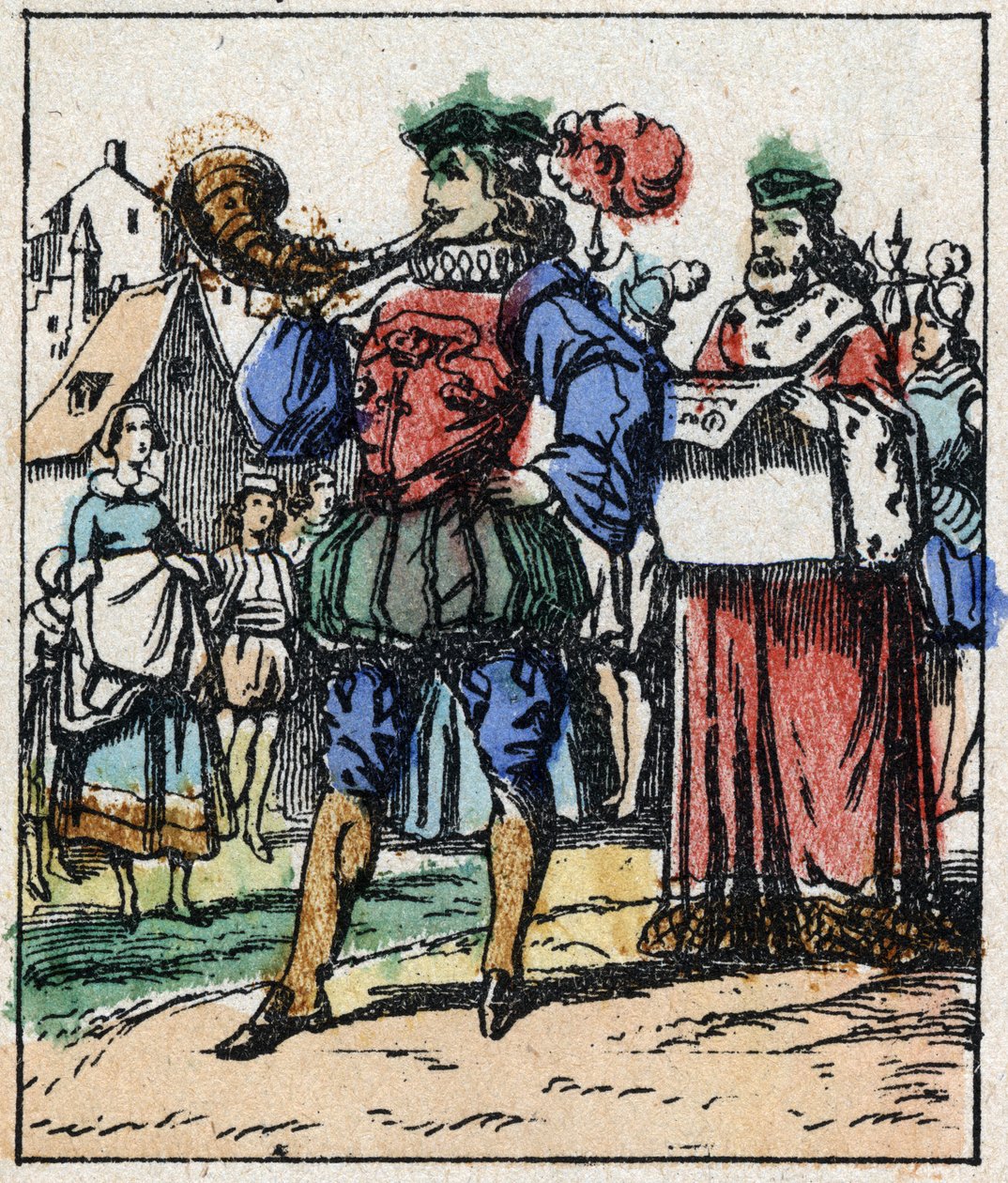 Illustration af Charles Perraults fortælling "Askepot eller den lille glastøffel". Træstik af Imaging Pellerin - Epinal, sd. Slutningen af det 19. århundrede. af French School