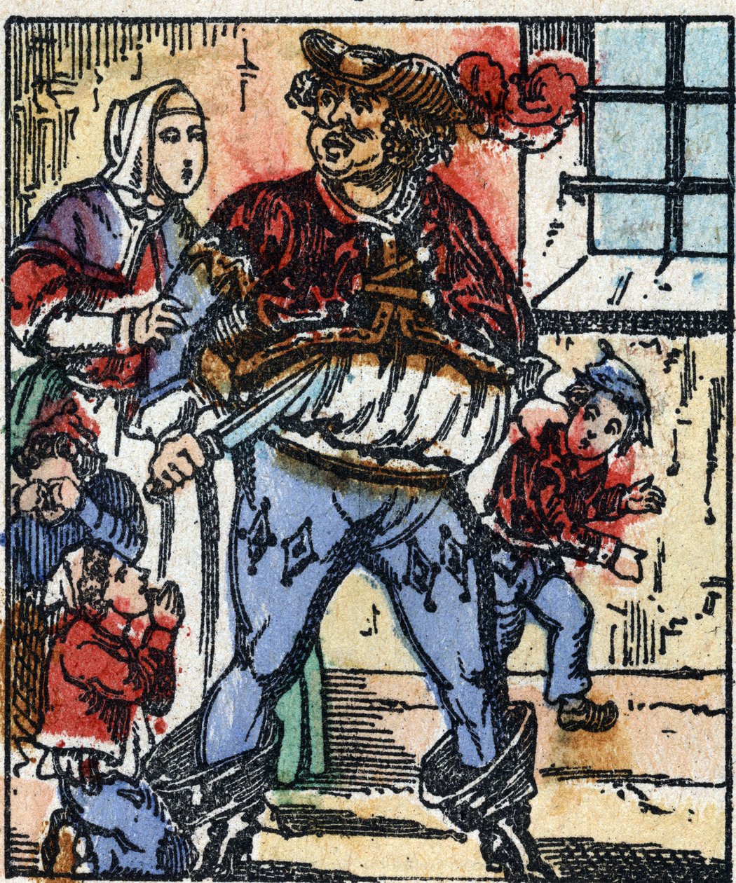 Illustration af "" Le petit poucet ""-fortællingen af Charles Perrault. Træstik af Imaging Pellerin - Epinal, sd. Slutningen af det 19. århundrede. af French School