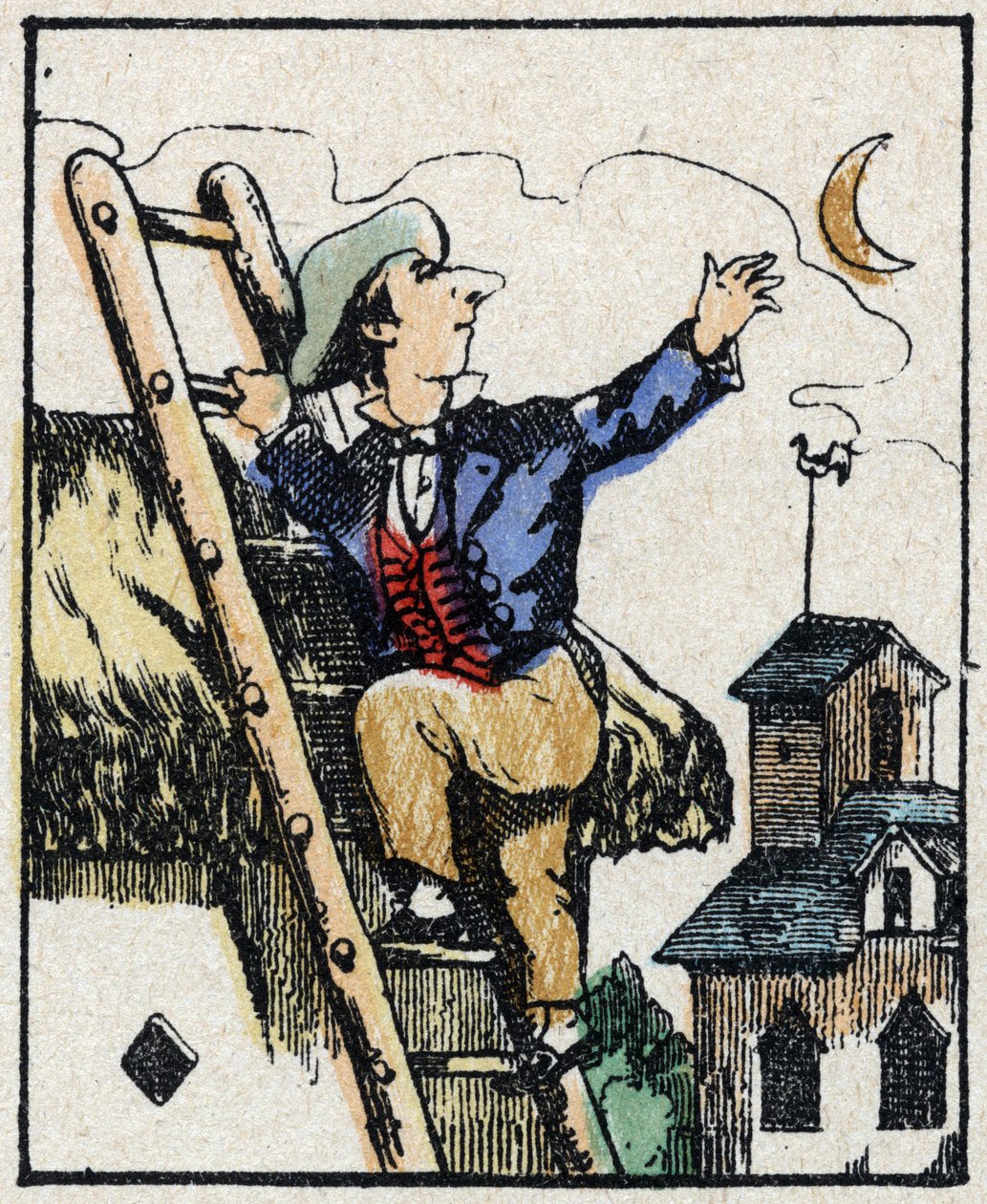 Illustration af fortællingen "" Veridique History of Jeannot Serinet "" Trægravering af billedsprog Pellerin - Epinal, sd. Slutningen af det 19. århundrede. af French School
