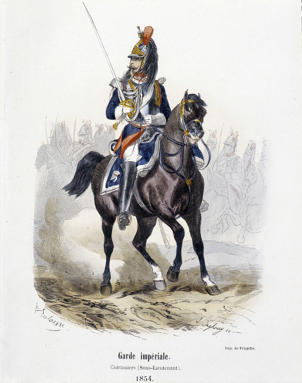 Imperial Guard: Cuirassiers i 1854 - i "Army History"" af A. Barbier af French School