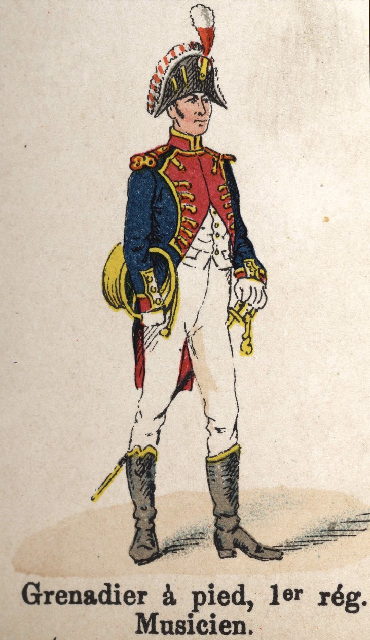 Imperial Guard Napoleon I: Grenadier til fods af French School