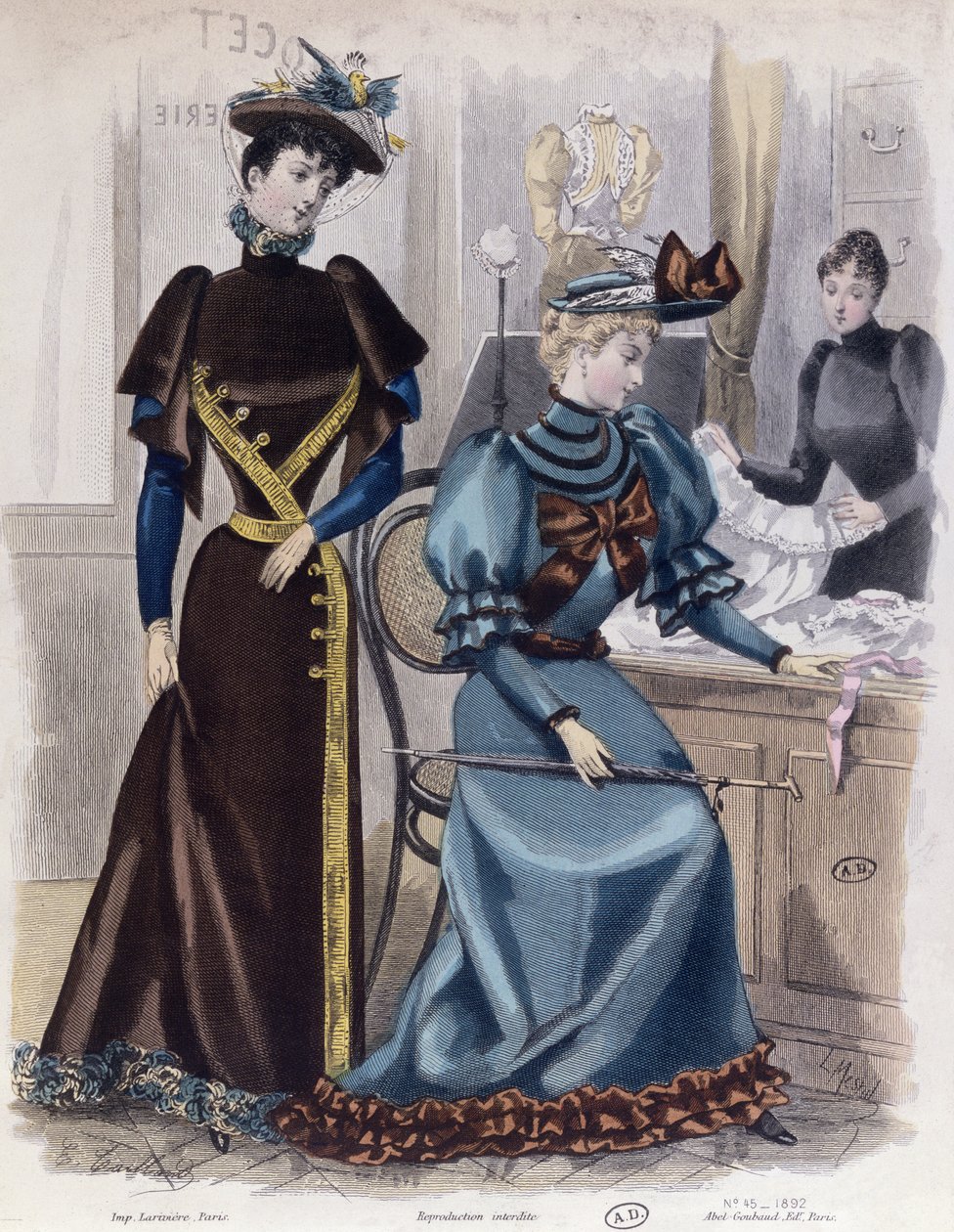I Undertøjsforretningen, 1892 af French School