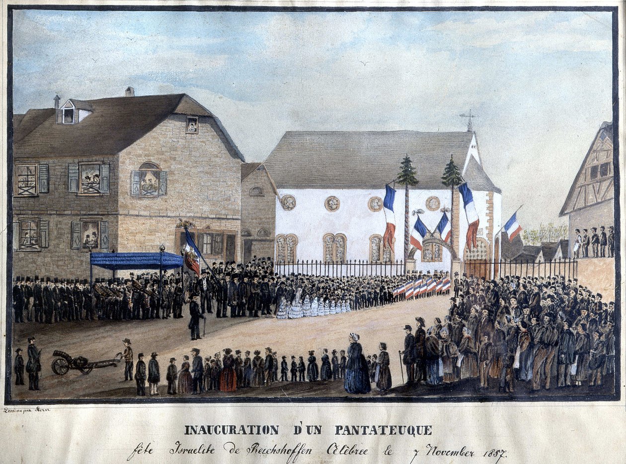 Indvielse af en Pentateuk, november af French School