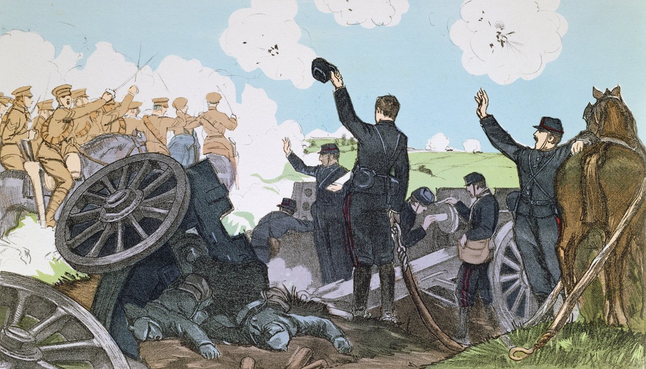 Hændelse under det første slag ved Marne, 6.-13. september, 1914 af French School
