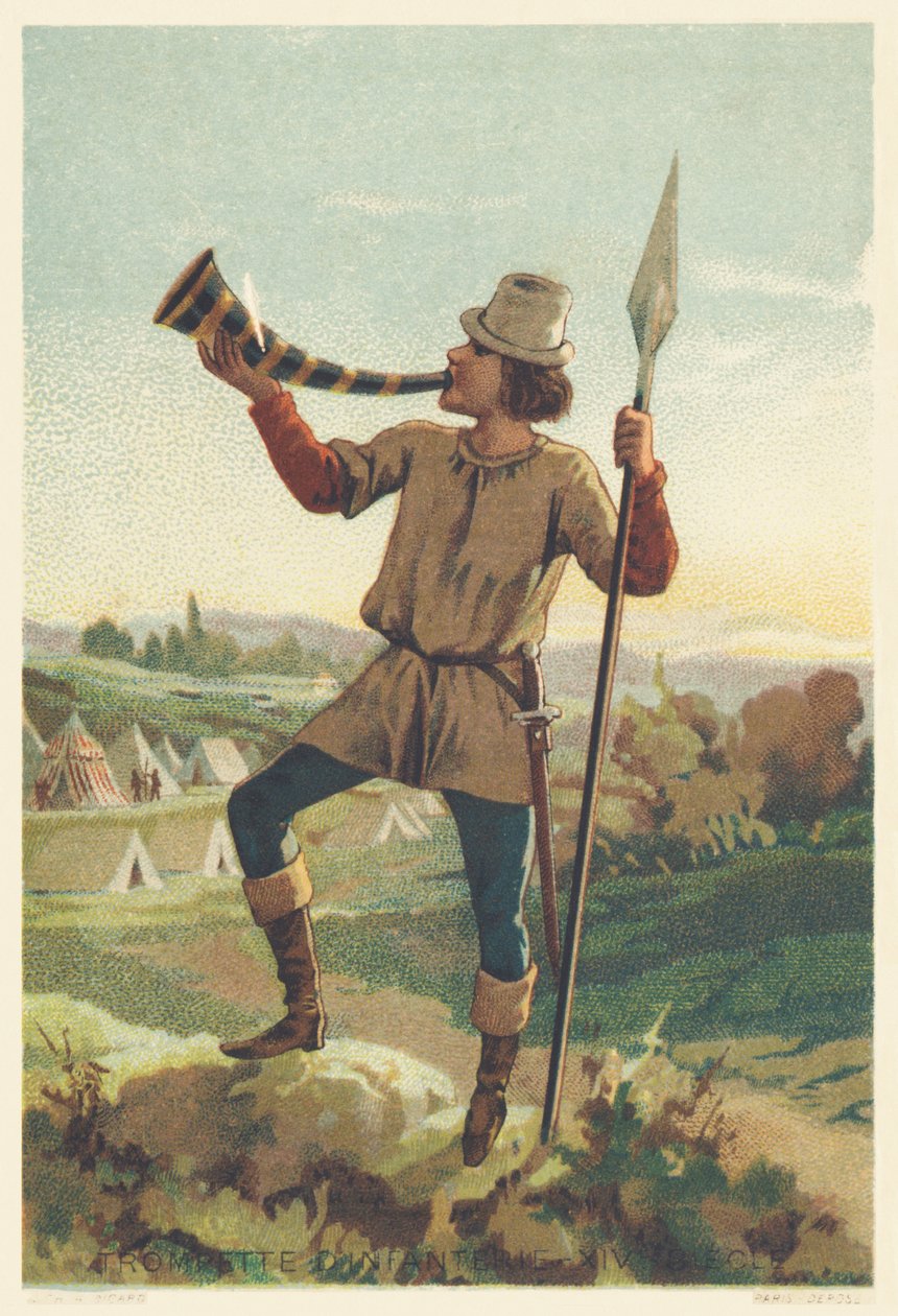 Infanteristrompet i det 14. århundrede af French School