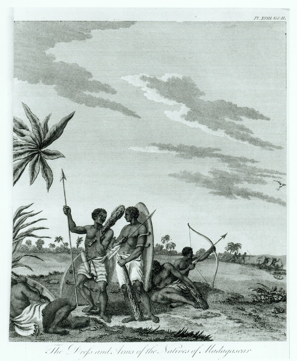 Inhabitants of Madagascar, fra bind 2 af Memoirs and Travels af Grev Benyowsky, udgivet 1790 af French School