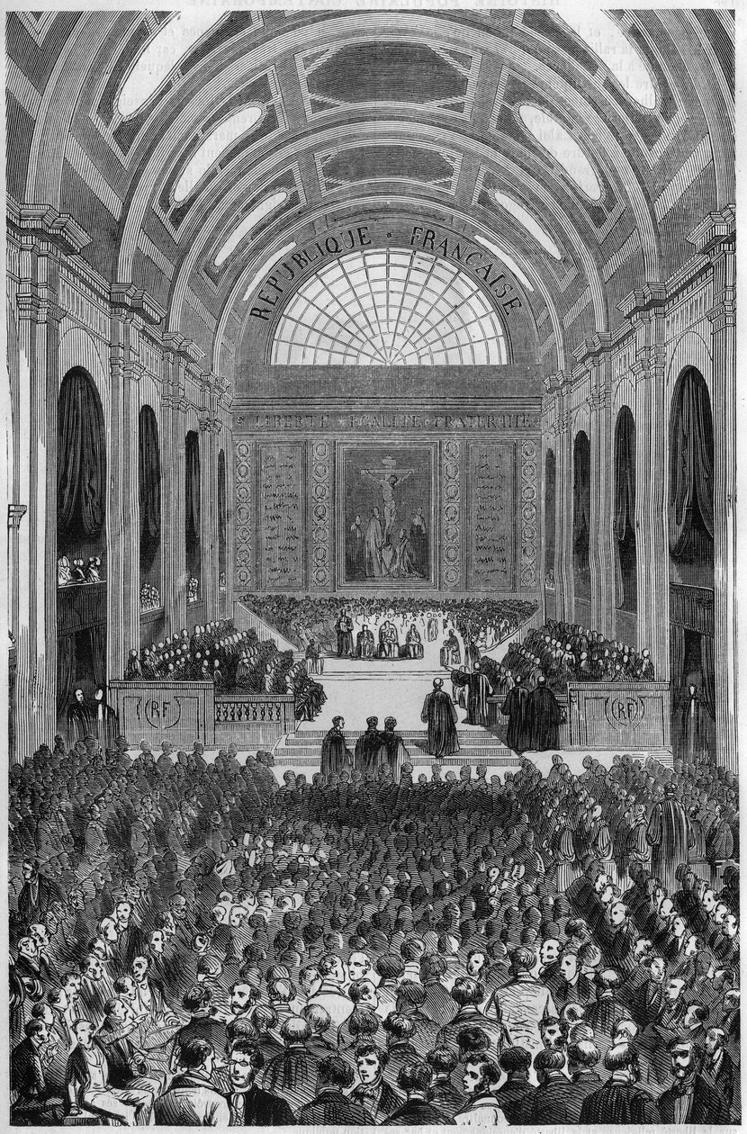 Institution de la Magistrature: taget i ed den 3. november 1849 i Paris. af French School