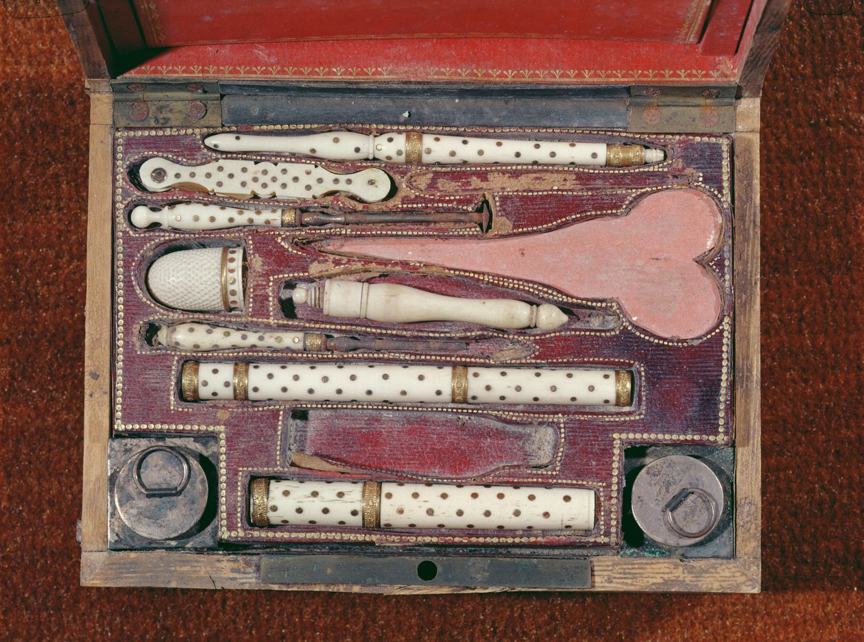 Instrumentkasse til vaccinationer, c.1820 af French School