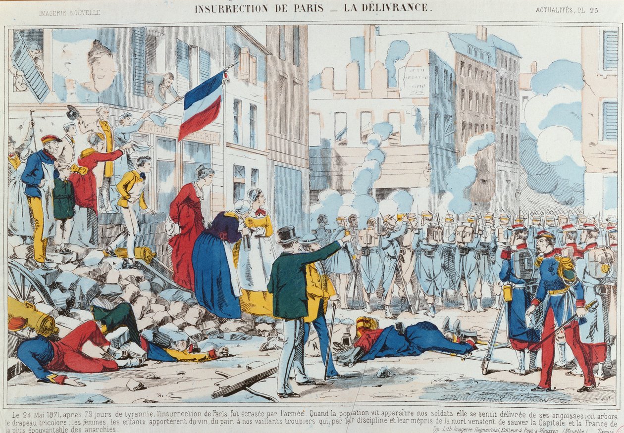 Paris-oprøret, befrielsen, 1871 af French School