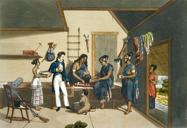 Interiør af et hus i Coupang, Timor, fra 