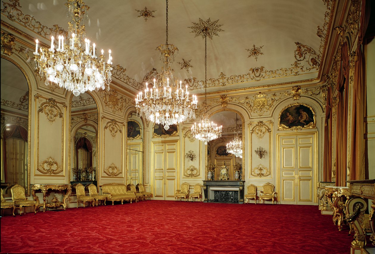 Interiør af Grand Salon af French School