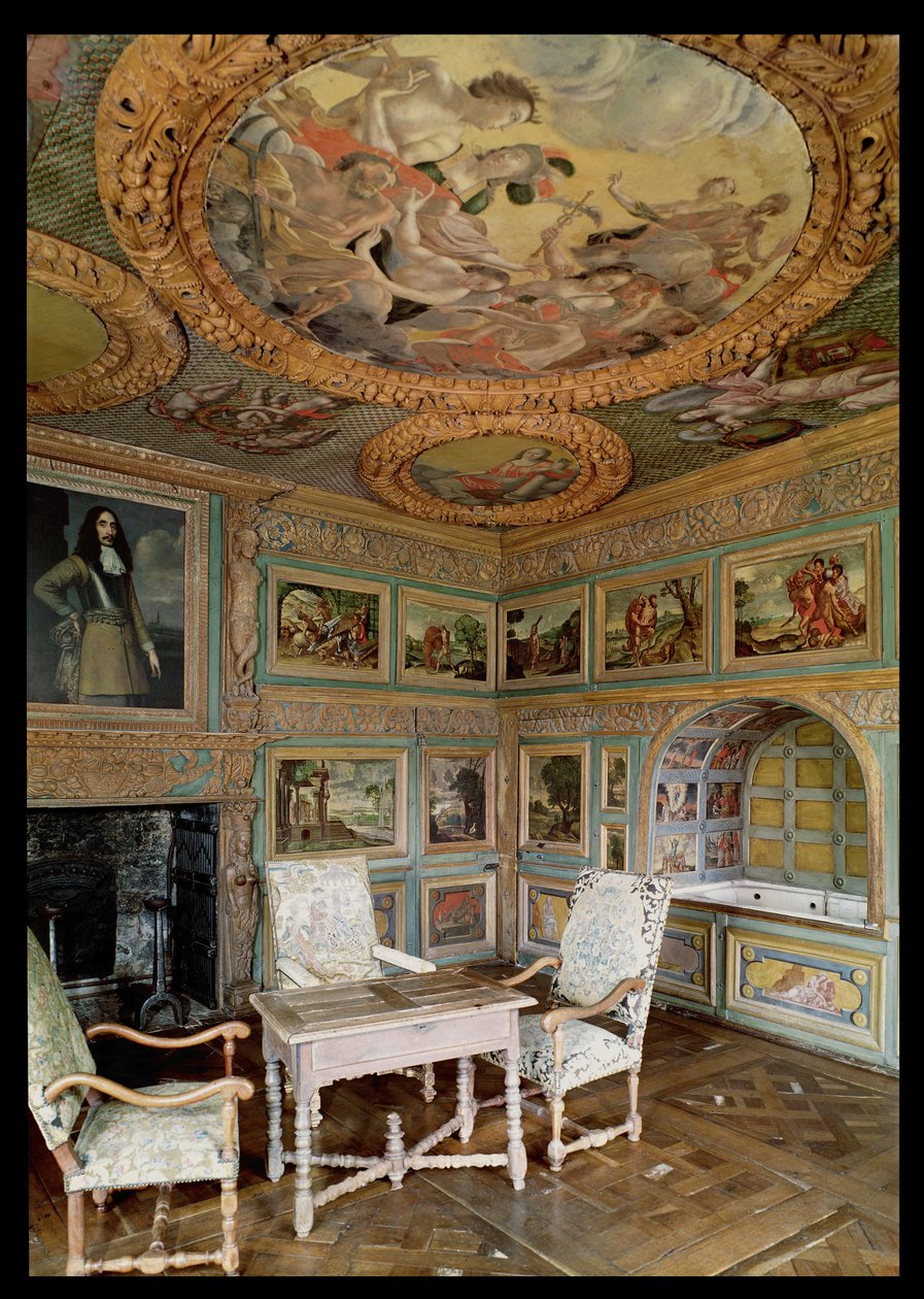 Interiør af Salle Louis XIV eller Salle de Bain af French School
