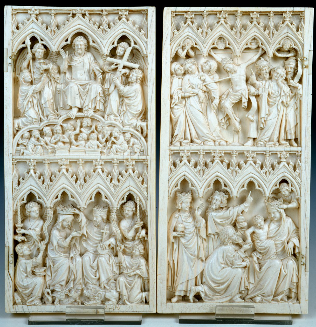 Diptykon af elfenben af French School